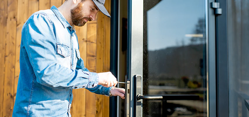 Frameless Glass Storefront Door Locks Replacement in Orange, CA